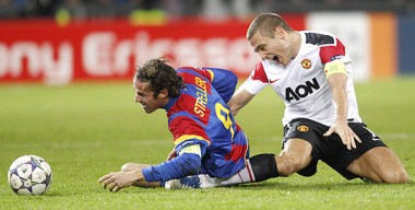 Nemanja Vidic injury vs Basel